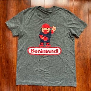 Men’s Boston Red Sox Andrew Benintendi (Mario Nintendo) Short Sleeve T-Shirt